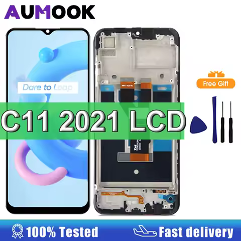 6.52" C11 2021 Display For Oppo Realme C11 2021 RMX3231 LCD Display Screen Touch Panel Digitizer For