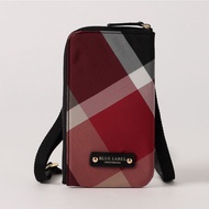 [ Direct From Japan] Crestbridge Blue Label Partial Checked Smartphone Pochette ( Red )