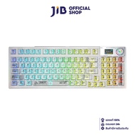 WIRELESS KEYBOARD (คีย์บอร์ดไร้สาย) AULA F98PRO GASKET MECHANICALl (WHITE) (WHITE SWITCH)