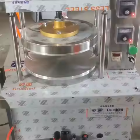 Industrial Tortilla Roti Flat Bread Press Making Machine Pita Pancake Flatting Baking Equipment