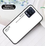 For Realme 8 / Realme 8 5G / Realme 8 Pro Case Gradient Tempered Glass Phone Case For Realme 8 / Realme 8 5G / Realme 8 Pro 5G Cover Casing Fashion Coolent Glass Case