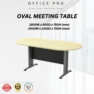 Office Pro 6FT / 8FT Oval Meeting Table | Conference Table | Meja Mesyuarat Pejabat