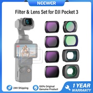 NEEWER Filter & Lens Set for DJI Osmo Pocket 3 ND16+ND32+ND64+ND256+CPL+Black Diffusion 1/4 Filter+0