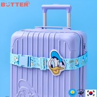[Butter Shop] Marine Donald Duck Luggage Belt Strap + Charm Adjustable 100–190cm Travel Suitcase Str