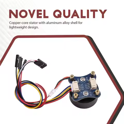 2804 Hollow Shaft Brushless DC Motor with AS5600 Magnetic Encoder Hall Sensor Outer Rotor BLDC Motor