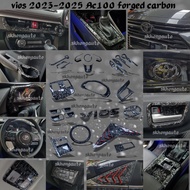toyota vios 2023-2025+ ac100 present forged carbon car accessories skhongauto