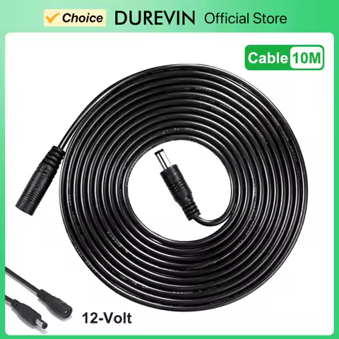 6 Meters/32.8ft Length DC 12V Power Adapter 10m Extension Cable For CCTV Security IP Camera Power Ad