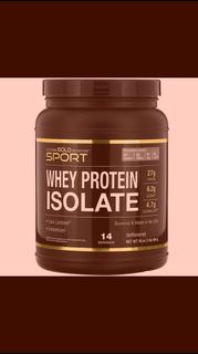 California gold whey protein isolate unflavored 1lb 分離乳清蛋白原味1磅