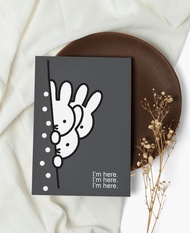 【Pinkoi x miffy】米飛兔 Miffy文具系列 明信片 我們都在3