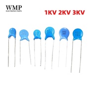 100/50PCS High Voltage Ceramic Capacitor 1KV 2KV 3KV 100PF 220PF 470PF 1NF 2.2NF 3.3NF 4.7NF 10NF
