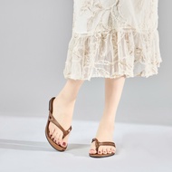 MWC 8635 Women's Sandals - Youthful Feminine Synthetic Leather Clip-on Sandals