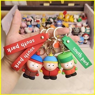 South Park Keychain cute bag pendant Creative couple doll key ring