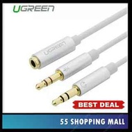 UGREEN Mic Audio Y Splitter Cable (3.5mm x 28cm) Headset to PC Adapter