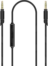 Linkidea Audio Cable with Mic for Sony WH-1000XM5 1000XM4 1000XM3, XB910N, MDR-ZX220BT, 3.5mm to 3.5