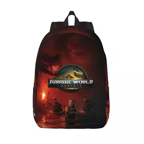 Jurassic Rebirth Dinosaurs Attack World Backpack Men Women Cool School Work Daypack Covert Mission L