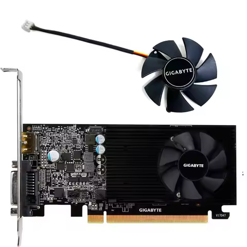 FS1250-S2053A GIGABYTE GT 1030 Low Profile FAN，For GIGABYTE GTX 1050 Low Profile、GTX 1050TI Low Prof
