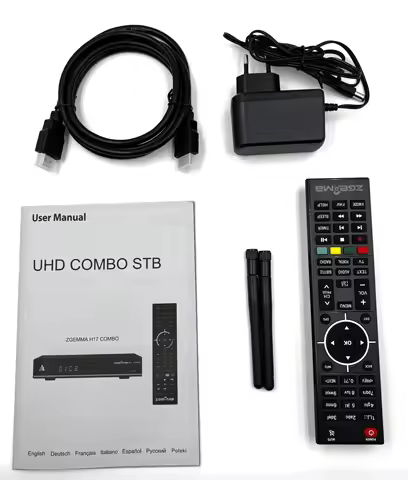 【2026】Hot European satellite tv box 4K ZGEMMA Satellite Tv Receiver ZGEMMA H17COMBO DVB S2X + DVB T2