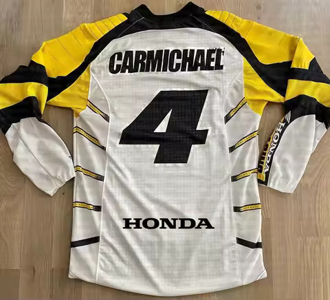 Summer HONDA Men's Long Sleeve Sun Protection Motocross Jersey #4 CARMICHAEL Motorcycle T-Shirt 2025