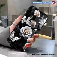2D Glossy Hardcase Case Vivo Y69 V7 V17 V19 V15 S1 Pro - Anti-Fade Case - Glossy - Butterfly Motif