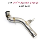 F750GS F850GS Motorcycle Exhaust Muffler Middle Link Pipe Connect Slip On Connector For BMW F750 F85