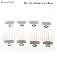 [CrownFamily] 8Pcs Limitb For Electric Clippers Barber Shop Pro Cutting Guideb Positioning Calipersb