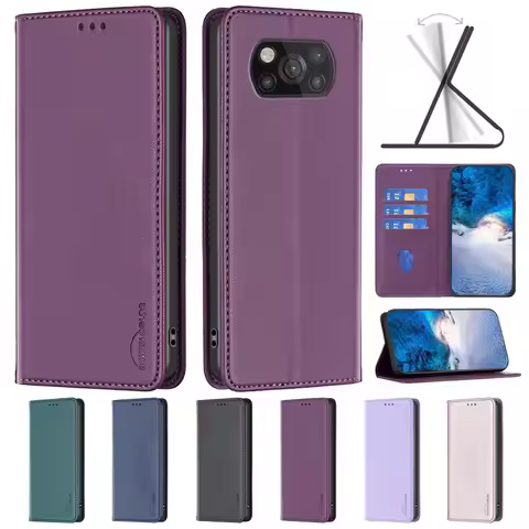 POCO X3 Pro Case on For Xiaomi Poco X3 Pro Case Luxury Flip Magnetic Phone Case for Etui Xiaomi Poco