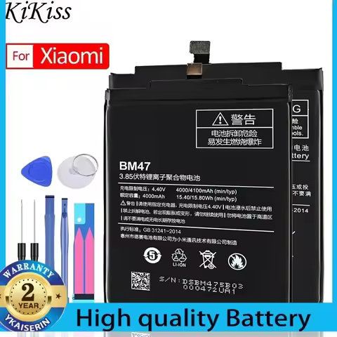Battery For Xiaomi Redmi Note 2 3 4 4X 5 5A 6 7 Pro Model BM42 BM45 BM46 BN31 BN41 BN43 BN45 BN48 BN