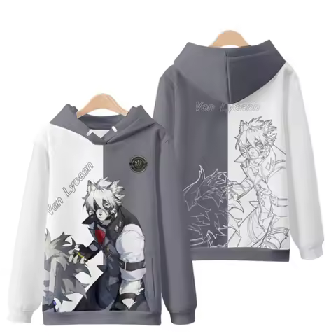 Game Zenless Zone Zero Von Lycaon Cosplay 3D Hoodie Costume Sweatshirts Jacket Sweater Coat Pullover