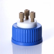 Sealed Locking Bottle Caps for Solvent Flasks PEEK Adapter HPLC Liquid Phase Bottle Caps GL45 Univer