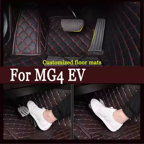 Car Floor Mats For MG4 EV MG Mulan EH32 2022 2023 2024 Hatchback Rug Leather Mat Cubre Pisos Para Au