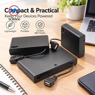 WITTEE AA Battery Holder, With Switch With Cover AA Battery Box AA Battery ,  With USB Power Battery