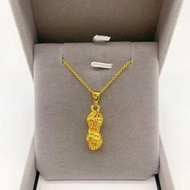 916 Gold Peanut Pendant/Peanut Baofu pendant 916/22K GOLD