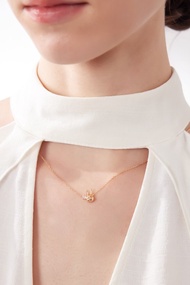 【Pinkoi x miffy】LOVE BY THE MOON 月亮石純銀項鏈 金/銀