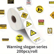 [LC] 200 stickers warning stickers creative warning signs decorative stickers seals