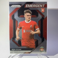 Football Card BEN DOAK RC LIVERPOOL EMERGENT PANINI PRIZM 2023