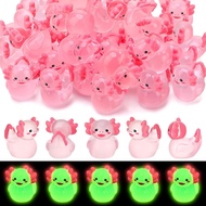 50 Keping Figurine Itik Axolotl, Itik Resin Mini Axolotl Secara Pukal, Figurine Itik Kecil Axolotl u