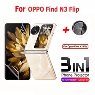 Screen Protector Soft Film For OPPO Find N3 Flip N2 Flip Hydrogel Film and Camera Lens Protective
