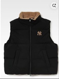 MLB Fleece Light Down Vest 紐約洋基隊黑色羽絨背心