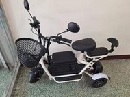 中古 輕巧電動三輪車/親子三輪車