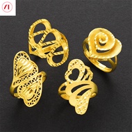 Trang Sức XT Hàn Quốc 24K Nhẫn Mạ Vàng Rỗng Nhẫn Nữ