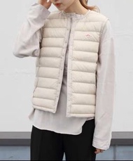 日本🇯🇵Unisex款Danton防風保暖羽絨夾綿背心//ivory