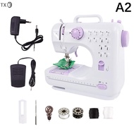 TX💓 Upgraded Portable Electric Sewing Machine Set With 12 Stitches Patterns Multifunctional Home Sew