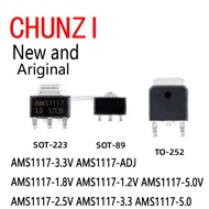 10pcs SOT-89 SOT-223 TO-252 AMS1117-3.3V AMS1117-ADJ AMS1117-1.8V AMS1117-1.2V AMS1117-5.0V AMS1117-