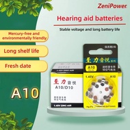 Hearing Aid Batteries A10 10 1.45V PR70 Zinc Air Battery For Inner-ear Type Hearing Aid.