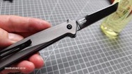 二手ˋ四折賣  CRKT HELICAL BLACK WITH (D2鋼材) BLADE STEEL 折刀