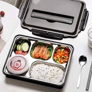 Hộp cơm giữ nhiệt 4 ngăn thương hiệu LUNCH BOX chất liệu inox 304