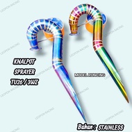 MESIN Racing Sprayer Engine Exhaust TU26/3WZ Pointed Model and Stainless Steel Standing Bottle