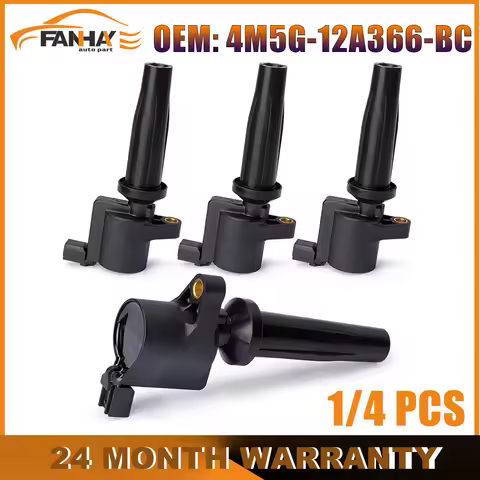 1PCS/4PCS 4M5G12A366BC Ignition Coil For Ford Escape 05-08 Focus 03-11 For Mazda 2.0 2.3L For Mercur