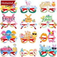 HOTWIND Easter Bunny Egg Glasses Frame Plastic Easter Photo Booth Props Gifts Happy Easter Party Decoration for Kids Favor Gift Supplies S6V3