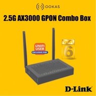 D-Link DPN-FX3060V AX3000 GPON WiFi 6 Router with 2.5GE Port, VoIP, Mesh Support – Unifi Compatible